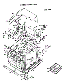 Upper Oven parts for Hot Point Electric Wall Oven RK747G*J1 from AppliancePartsPros.com