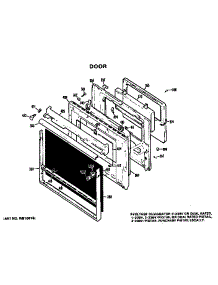 Door parts for Hot Point Electric Range RK747G*J2 from AppliancePartsPros.com