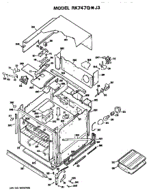 Main Body parts for Hot Point Electric Range RK747G*J3 from AppliancePartsPros.com