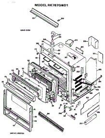 Lower Oven parts for Hot Point Range/Microwave Combo RK767G*D1 from AppliancePartsPros.com