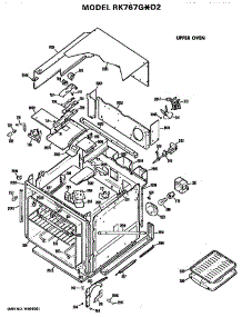 Upper Oven parts for Hot Point Electric Wall Oven RK767G*D2 from AppliancePartsPros.com