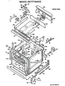 Lower Oven parts for Hot Point Electric Wall Oven RK777G*D2 from AppliancePartsPros.com