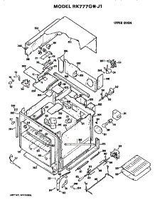 Upper Oven parts for Hot Point Electric Wall Oven RK777G*J1 from AppliancePartsPros.com