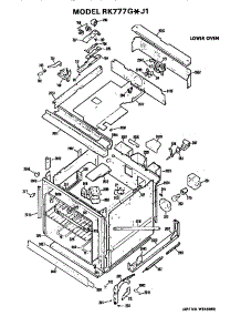 Lower Oven parts for Hot Point Electric Wall Oven RK777G*J1 from AppliancePartsPros.com