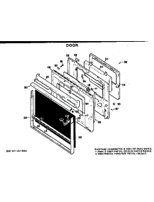 Door parts for Hot Point Electric Range RK777G*J4 from AppliancePartsPros.com