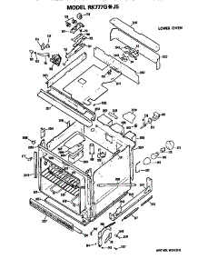 Lower Oven parts for Hot Point Electric Range RK777G*J5 from AppliancePartsPros.com