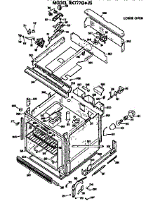 Lower Oven parts for Hot Point Electric Range RK777G*J6 from AppliancePartsPros.com