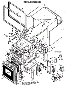 Upper Oven parts for Hot Point Electric Range RK959G*D1 from AppliancePartsPros.com