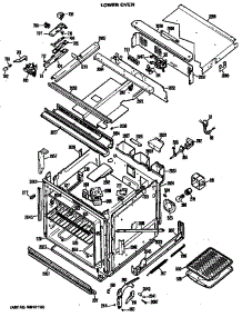 Lower Oven parts for Hot Point Range/Microwave Combo RK961G*01 from AppliancePartsPros.com