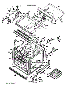 Lower Oven parts for Hot Point Range/Microwave Combo RK962G*K1 from AppliancePartsPros.com
