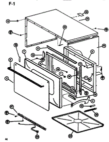 Exterior (Rl59 / P7547301m) parts for Amana Countertop Microwave RL59A/P7547302M from AppliancePartsPros.com