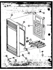 Control Panel parts for Amana Countertop Microwave RL6-10/P76382-2M from AppliancePartsPros.com