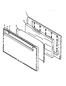 Oven Door Assembly (Rln330uw / P1142955nw) (Rln340ul / P1142956nl) (Rln340ul / P1143121nl) (Rln340uw / P1142956nw) (Rln340uw / P1143121nw) (Rln340vl / P1142957nl) (Rln340vw / P1142957nw) (Rln345ul / P1142958nl) (Rln345uw / P1142958nw) parts for Caloric Gas Range RLN340VL/P1142957NL from AppliancePartsPros.com