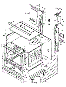Cabinet Section (Rln330uw / P1143073nw) (Rln340ul / P1143074nl) (Rln340uw / P1143074nw) (Rln340vl / P1143075nl) (Rln340vw / P1143075nw) (Rln345ul / P1143076nl) (Rln345uw / P1143076nw) (Rln347ul / P1143077nl) (Rln347uw / P1143077nw) (Rln362ul / P1143078nl) (Rln362uw / P1143078n parts for Caloric Gas Range RLN367UL/P1143079NL from AppliancePartsPros.com