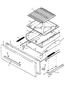 Broiler Drawer Assembly (Rln330uw / P1143073nw) (Rln340ul / P1143074nl) (Rln340uw / P1143074nw) (Rln340vl / P1143075nl) (Rln340vw / P1143075nw) (Rln345ul / P1143076nl) (Rln345uw / P1143076nw) (Rln347ul / P1143077nl) (Rln347uw / P1143077nw) (Rln362ul / P1143078nl) (Rln362uw / P parts for Caloric Gas Range RLN367UL/P1143079NL from AppliancePartsPros.com
