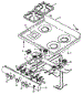 Oven Top Burner Assembly (Rln370ul / P1143110nl) (Rln370uw / P1143110nw) (Rln380uk / P1143111nk) (Rln380ul / P1143111nl) (Rln380uw / P1143111nw) (Rln380uww / P1143111nww) (Rln381ul / P1142962nl) (Rln381ul / P1143129nl) (Rln381uw / P1142962nw) (Rln381uw / P1143129nw) (Rln381u