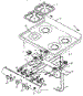 Open Top Burner Assembly (Rln330uw / P1142815nw) (Rln340ul / P1142388nl) (Rln340uw / P1142388nw) (Rln340vl / P1142821nl) (Rln340vw / P1142821nw) (Rln345ul / P1142389nl) (Rln345uw / P1142389nw) (Rln347ul / P1142923nl) (Rln347uw / P1142923nw) (Rln362ul / P1142390nl) (Rln362uw