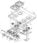Open Top Burner Assembly (Rln330uw / P1143073nw) (Rln340ul / P1143074nl) (Rln340uw / P1143074nw) (Rln340vl / P1143075nl) (Rln340vw / P1143075nw) (Rln345ul / P1143076nl) (Rln345uw / P1143076nw) (Rln347ul / P1143077nl) (Rln347uw / P1143077nw) (Rln362ul / P1143078nl) (Rln362uw