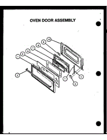 Oven Door Assembly parts for Caloric Gas Range RLS258UW/P1141140NW from AppliancePartsPros.com
