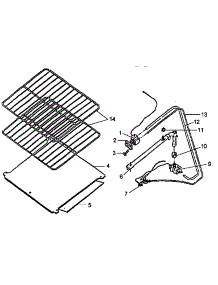 Oven Components parts for Caloric Gas Range RLS270UW/P1142924N from AppliancePartsPros.com