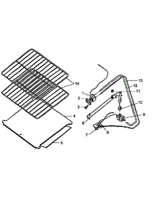 Oven Components parts for Caloric Gas Range RLS271UL/P1143186NL from AppliancePartsPros.com