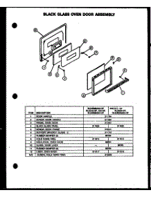 Black Glass Oven Door Assembly (Rls342-Of) (Rms342-Of) (Rls340-Of) (Rls345-Of) (Rls357-Of) (Rms357-Of) (Rms361-Of) (Rls358-Of) (Rls359-Of) (Rms359-Of) parts for Caloric Gas Range RLS313-OF from AppliancePartsPros.com