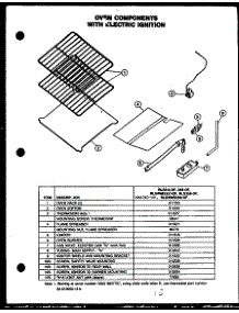 Oven Components With Electric Ignition (Rls313-Of) (Rls345-Of) (Rls357-Of) (Rms357-Of) (Rms361-Of) (Rls358-Of) (Rls359-Of) (Rms359-Of) parts for Caloric Gas Range RLS342-OF from AppliancePartsPros.com