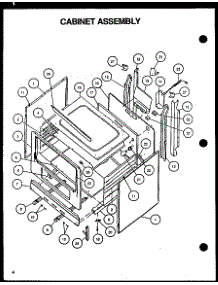 Cabinet Assembly (Rls348uco / P1141105nl) parts for Caloric Gas Range RLS348UCO/P1141105NL from AppliancePartsPros.com