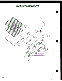 Oven Components (Rls348uco / P1141105nl) parts for Caloric Gas Range RLS348UCO/P1141105NL from AppliancePartsPros.com