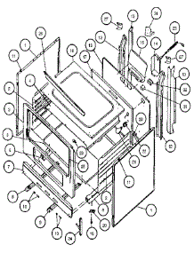 Body Section parts for Caloric Gas Range RLS363U from AppliancePartsPros.com