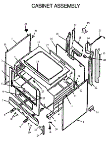 Cabinet Assembly parts for Amana Gas Range RLS363UW,UL-P1142377NW,L from AppliancePartsPros.com