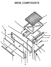 Broil Components parts for Amana Gas Range RLS363UW,UL-P1142377NW,L from AppliancePartsPros.com