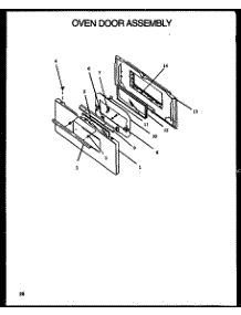 Oven Door Assembly (Rls112) (Rls312) (Rms312) (Rls341) (Rms341) (Rls351) (Rms351) (Rls113) (Rms113) (Rms313) (Rls313) (Rls346) (Rms346) (Rls356) (Rms356) parts for Caloric Gas Range RLS395 from AppliancePartsPros.com