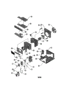 Chassis parts for Friedrich Room Air Conditioner RM18L30-A from AppliancePartsPros.com