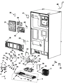 Machine Compartment-Compressor parts for Samsung Side-By-Side Refrigerator RM255BARB/XAA-00 from AppliancePartsPros.com