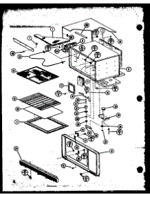 Cabinet Parts parts for Amana Countertop Microwave RMC-20C-ET/P76635-1M from AppliancePartsPros.com