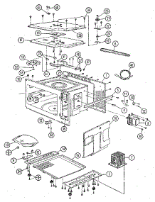Magnetron And Air Flow parts for Amana Countertop Microwave RMC720A from AppliancePartsPros.com