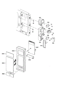 Control / Switches parts for Amana Countertop Microwave RMC810W-P1180504M from AppliancePartsPros.com