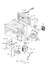 Magnetron / Back Cover Assembly parts for Amana Countertop Microwave RMC810W-P1180504M from AppliancePartsPros.com