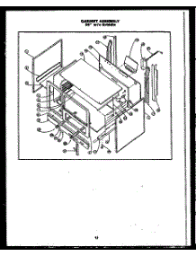 Cabinet Assembly 36" W / O Griddle (Rld340) parts for Caloric Gas Range RMD369 from AppliancePartsPros.com