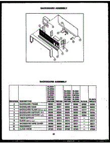 Backguard Assembly (Rld352) (Rld354) (Rld351) (Rld353) (Rld364) (Rmd364) (Rmd395) (Rmd269) (Rld357) (Rmd357) (Rld359) (Rmd359) parts for Caloric Gas Range RMD369 from AppliancePartsPros.com