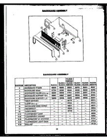 Backguard Assembly (Rld112) (Rld312) (Rld340) (Rld341) (Rld335) (Rmd335) (Rld313) (Rld345) (Rld346) parts for Caloric Gas Range RMD369 from AppliancePartsPros.com