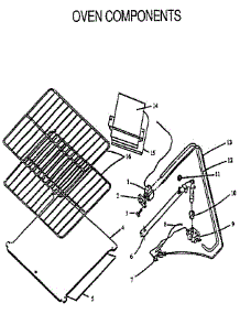 Oven Components parts for Amana Gas Range RMS363UW, UL-P1142380NW,L from AppliancePartsPros.com