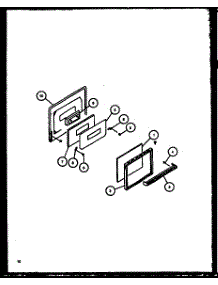 Oven Door parts for Caloric Gas Range RMS363UW-P1141093NW from AppliancePartsPros.com
