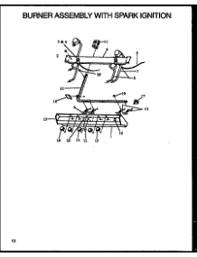 Burner Assembly With Spark Ignition (Rls113) (Rms113) (Rms269) (Rls269) (Rls305) (Rms305) (Rls306) (Rms306) (Rms313) (Rls313) (Rls339) (Rms339) (Rls345) (Rms345) (Rls346) (Rms346) (Rls356) (Rms356) (Rls357) (Rms357) (Rls359) (Rms359) (Rls358) (Rms358) (Rl parts for Caloric Gas Range RMS395 from AppliancePartsPros.com