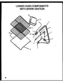 Lower Oven Components With Spark Ignition (Rls113) (Rms113) (Rms269) (Rls269) (Rls305) (Rms305) (Rls306) (Rms306) (Rms313) (Rls313) (Rls339) (Rms339) (Rls345) (Rms345) (Rls346) (Rms346) (Rls356) (Rms356) (Rls357) (Rms357) (Rls359) (Rms359) (Rls358) (Rms35 parts for Caloric Gas Range RMS395 from AppliancePartsPros.com