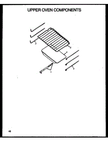Upper Oven Components parts for Caloric Gas Range RMS395 from AppliancePartsPros.com