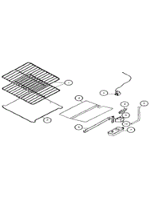 Oven Burner Section parts for Caloric Gas Range RMT375U from AppliancePartsPros.com