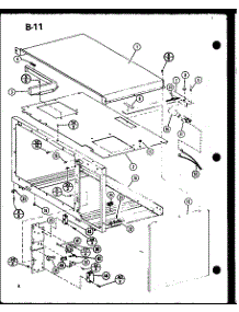 Outer Case / Switch parts for Amana Countertop Microwave RO-1010/P75992-2M from AppliancePartsPros.com