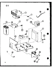 Magnetron / Transformer / Capacitor parts for Amana Countertop Microwave RO-1010/P75992-2M from AppliancePartsPros.com